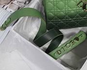 Dior Lady my ABCDIOR bag green gradient cannage lambskin M6016 size 20cm - 5