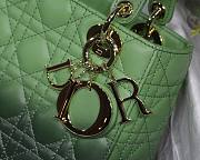 Dior Lady my ABCDIOR bag green gradient cannage lambskin M6016 size 20cm - 3