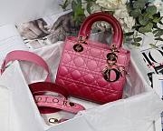 Dior Lady my ABCDIOR bag pink gradient cannage lambskin M6016 size 20cm - 1
