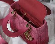 Dior Lady my ABCDIOR bag pink gradient cannage lambskin M6016 size 20cm - 3
