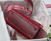 Dior Lady my ABCDIOR bag pink gradient cannage lambskin M6016 size 20cm - 4