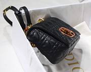 Dior small Dioramour caro bag black cannage calfskin with heart motif size 20cm - 5