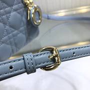 Dior Micro lady bag cloud blue cannage lambskin size 12cm - 6