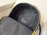 Dior mini Dioramour backpack black cannage lambskin with heart motif size 16cm - 3
