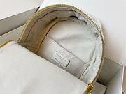Dior mini Dioramour backpack white cannage lambskin with heart motif size 16cm - 2