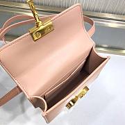 Dior micro 30 montaigne bag rose des vents box calfskin size 15cm - 5