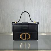 Dior micro 30 montaigne bag black box calfskin size 15cm - 1