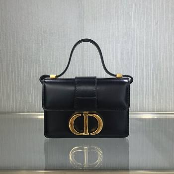Dior micro 30 montaigne bag black box calfskin size 15cm
