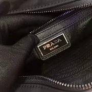 Prada black Nylon and saffiano leather bag with strap size 23cm - 2