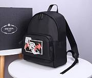 Prada backpack red logo 2VZ063 size 30x40x20cm - 3