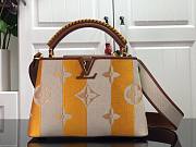 LV Capucines PM colorful striped yellow canvas M57361 31.5cm - 1