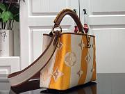 LV Capucines PM colorful striped yellow canvas M57361 31.5cm - 2