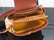 LV Capucines PM colorful striped yellow canvas M57361 31.5cm - 4