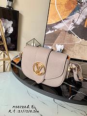 LV Pont 9 soft PM beige leather M58728 21cm - 1