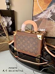 LV Valisette tresor monogram nude M45675 22.5cm - 1