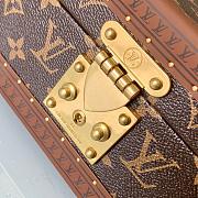 LV 8 watch case monogram canvas in brown leather (yellow) M47641 35cm - 2