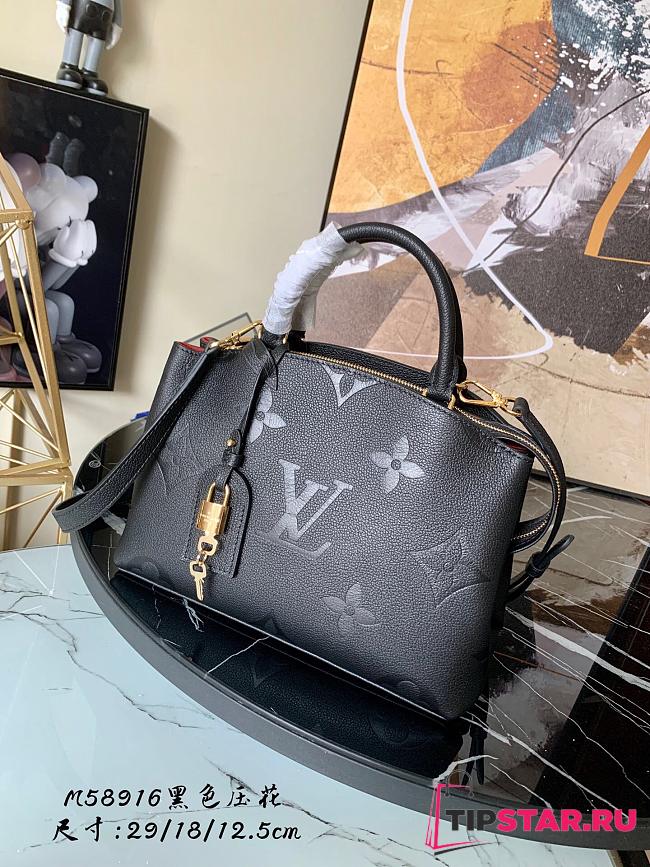 LV Petit palais monogram empreinte leather in black M58916 29cm - 1