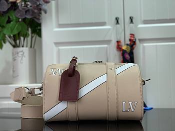 LV City keepall beige leather M45757 27cm