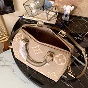 LV Speedy bandoulière bicolour monogram empreinte dark beige leather 25 (exclusive online prelaunch) 25cm - 2