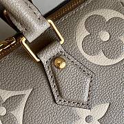 LV Speedy bandoulière bicolour monogram empreinte dark beige leather 25 (exclusive online prelaunch) 25cm - 3