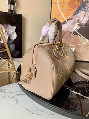 LV Speedy bandoulière bicolour monogram empreinte dark beige leather 25 (exclusive online prelaunch) 25cm - 5