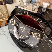 LV Speedy bandoulière bicolour monogram empreinte black leather 25 (exclusive online prelaunch) 25cm - 2