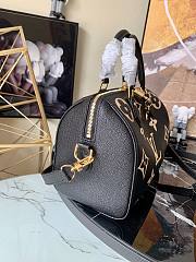 LV Speedy bandoulière bicolour monogram empreinte black leather 25 (exclusive online prelaunch) 25cm - 4