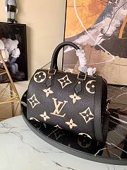 LV Speedy bandoulière bicolour monogram empreinte black leather 25 (exclusive online prelaunch) 25cm - 6