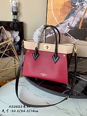LV On My Side MM high-end leathers in wine M53823 30.5cm - 1