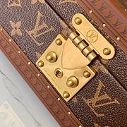 LV 8 watch case monogram canvas in brown leather (blue) M47641 35cm - 6