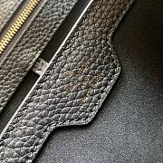 LV Capucines PM taurillon leather in black (pink strap) M57901 31.5cm - 4