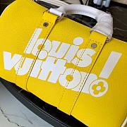 LV Keepall XS other leathers in yellow M80842 21cm - 4