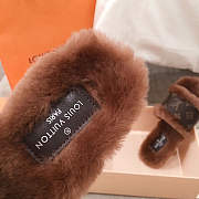 Louis Vuitton fur sandal in brown - 4