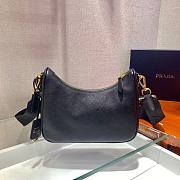 Prada Re-Edition 2005 Saffiano Leather In Black 1BH204 23cm - 2