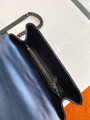 YSL Medium classic monogram leather cross body bag full black 428056 24cm - 4