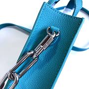 LV Sac plat XS other leathers turquoise colour N60479 16cm - 3