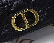 Dior Micro caro bag black supple cannage calfskin 13cm - 5