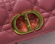 Dior Micro caro bag pink supple cannage calfskin 13cm - 3