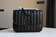 Coach | Madison shoulder bag with quilting full black 4684 23cm - 1