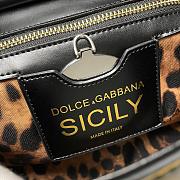 D&G Sicily bag calfskin leather in black with DG logo size 25cm - 2