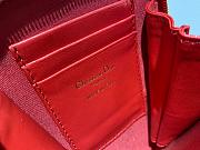 Dior Lady phone holder red patent cannage calfskin 18cm - 6