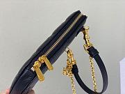 Dior Lady phone holder black patent cannage calfskin 18cm - 4