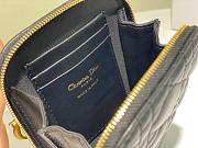 Dior Lady phone holder black patent cannage calfskin 18cm - 6