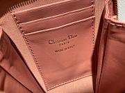 Dior Lady phone holder pink patent cannage calfskin 18cm - 6