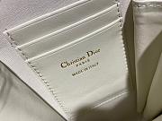 Dior Lady phone holder white patent cannage calfskin 18cm - 6