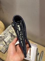 Dior Saddle slim pouch oblique embroidery 21cm - 2