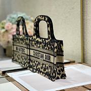 Dior mini Book tote beige multicolor mizza embroidery 24cm - 5