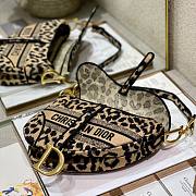 Dior Saddle bag beige multicolor mizza embroidery 25cm - 4