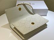 Dior Caro belt pouch with chain latte supple cannage calfskin 20cm - 2