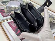Dior Lady 5-gusset card holder black patent cannage calfskin 10.5cm - 4